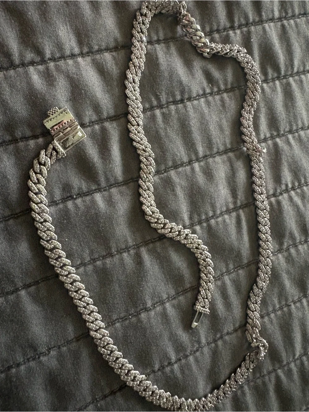GIG Rope Chain Necklace in Silver with Branded Pouch